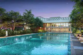 Half-Olympic Size Swimming Pool at Mahindra Blossom